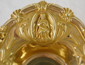 Antique solid silver gilt Baroque French Cruets